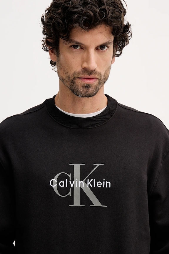 Calvin Klein Jeans bluza męska bawełniana czarny LV04RD242G
