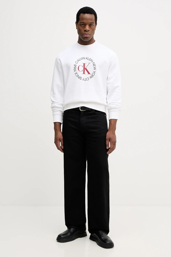 Dukserica Calvin Klein Jeans LV14RE250G bijela SS26