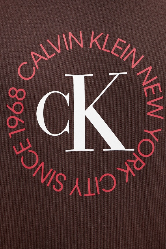 Μπλούζα Calvin Klein Jeans LV14RE250G καφέ