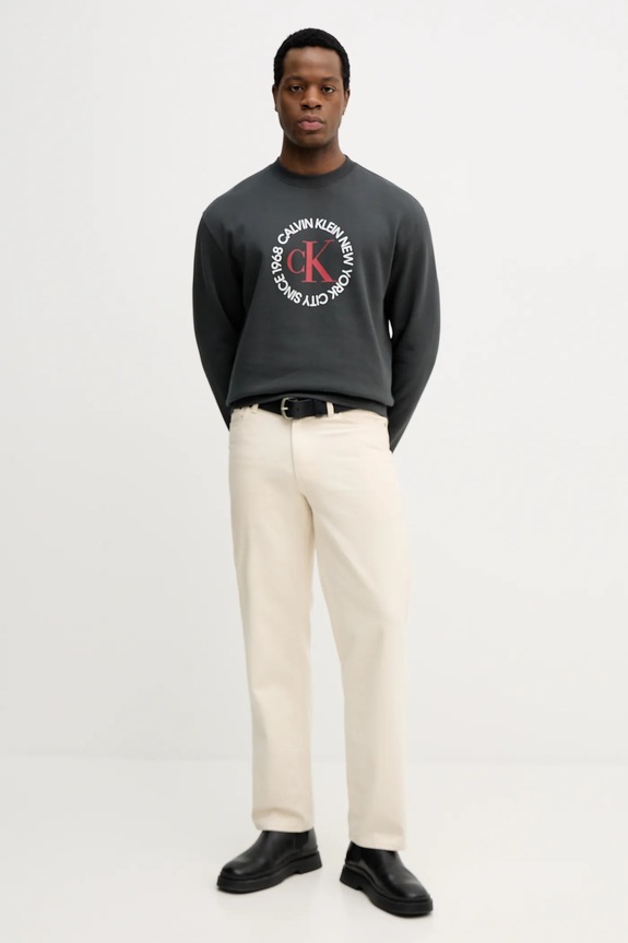 Μπλούζα Calvin Klein Jeans LV14RE250G γκρί SS26