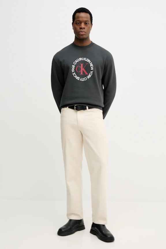 Μπλούζα Calvin Klein Jeans LV14RE250G γκρί SS26