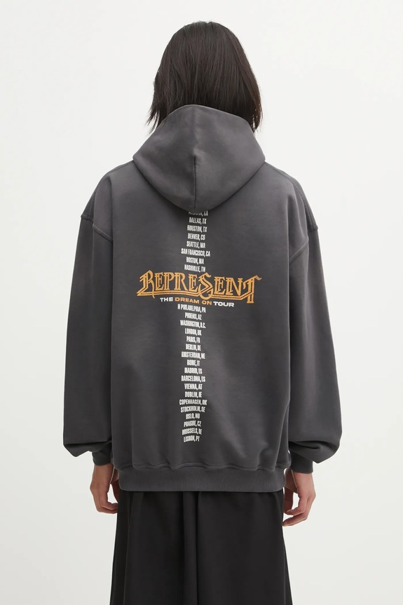 Abbigliamento Represent felpa in cotone Golden Tour MLM100822.46 grigio