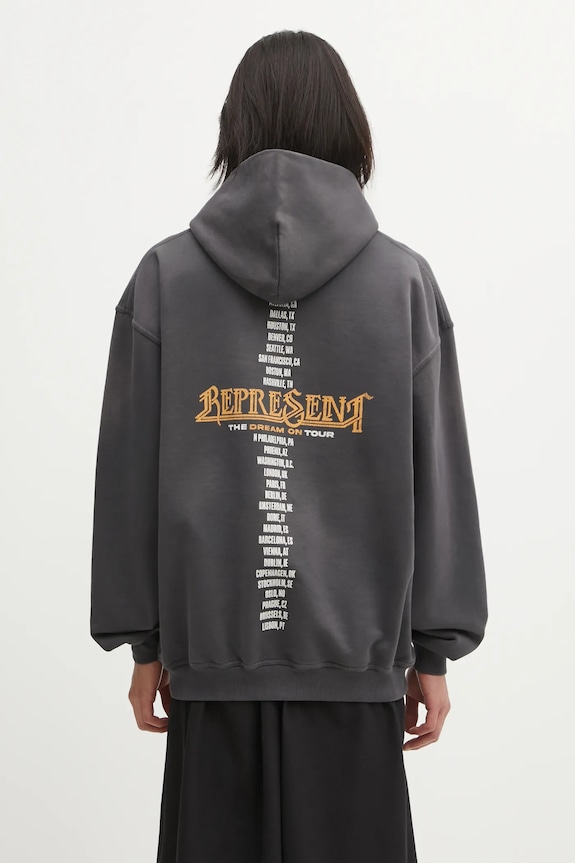 Abbigliamento Represent felpa in cotone Golden Tour MLM100822.46 grigio