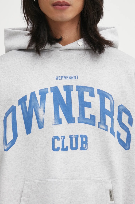 Represent felpa in cotone Owners grigio OCM100044.50