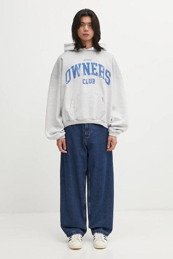Represent felpa in cotone Owners OCM100044.50 grigio