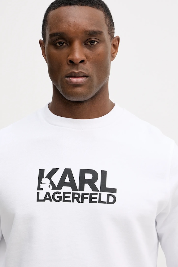 Bavlnená mikina Karl Lagerfeld biela 561917.705780