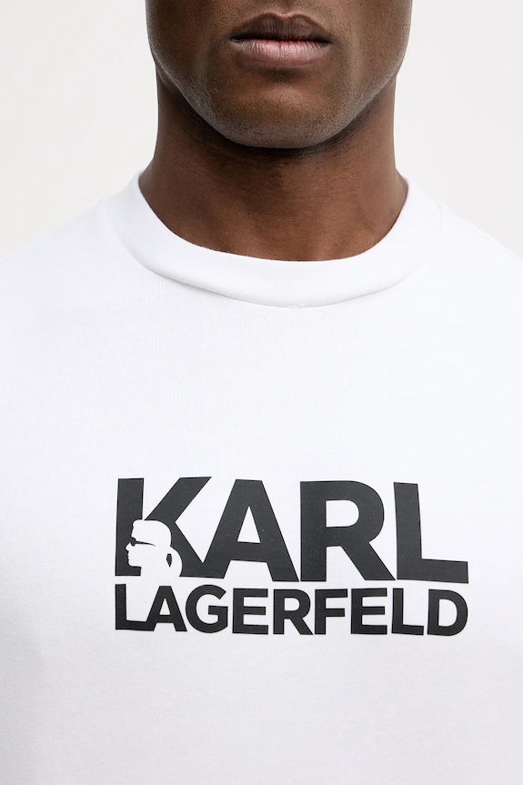 Bavlnená mikina Karl Lagerfeld 561917.705780 biela