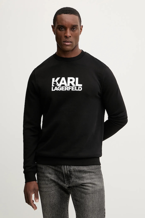 Karl Lagerfeld hanorac de bumbac print negru 561917.705780