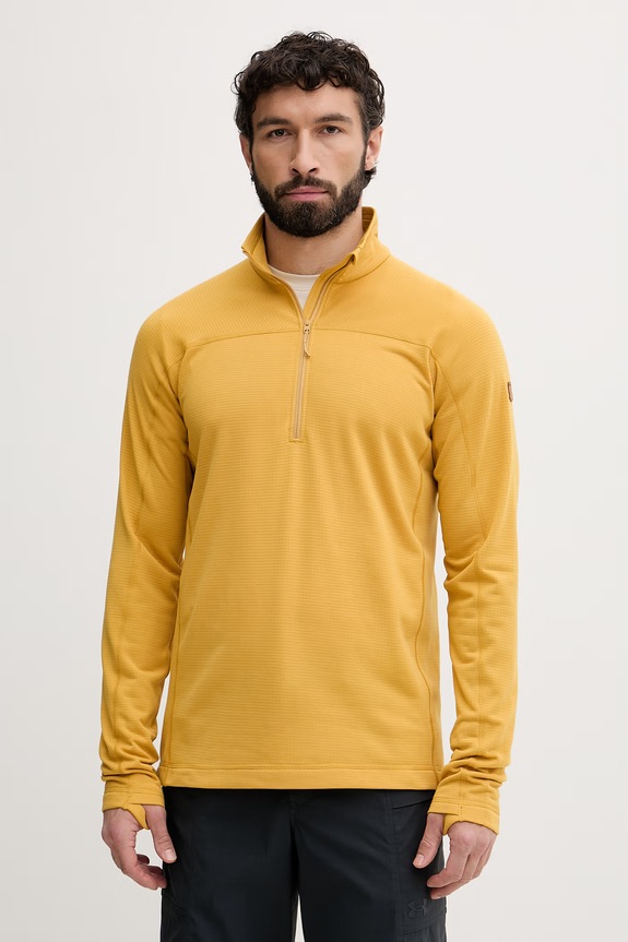 Fjallraven bluza sportowa męska Abisko Lite żółty F87113