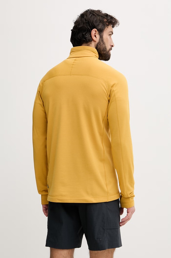 Odzież Fjallraven bluza sportowa męska Abisko Lite F87113 żółty