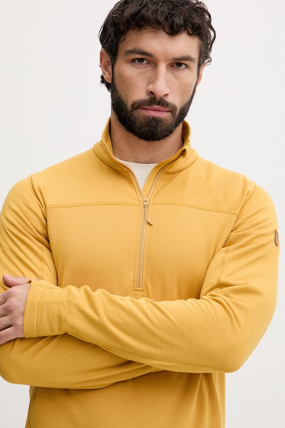 Fjallraven bluza sportowa męska Abisko Lite żółty F87113