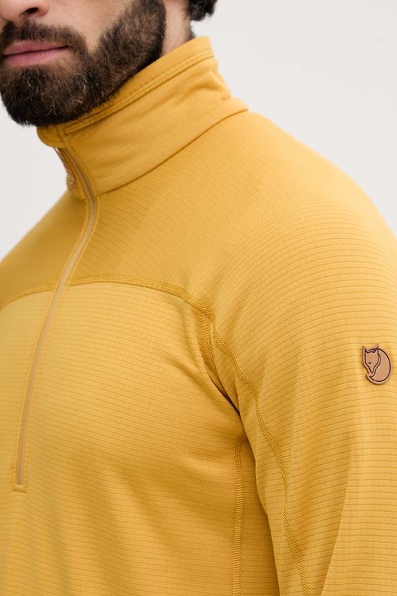 Fjallraven bluza sportowa męska Abisko Lite F87113 żółty