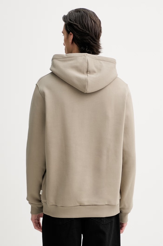 Abbigliamento Les Deux felpa con cappuccio da uomo in cotone Norregaard 1001601 verde