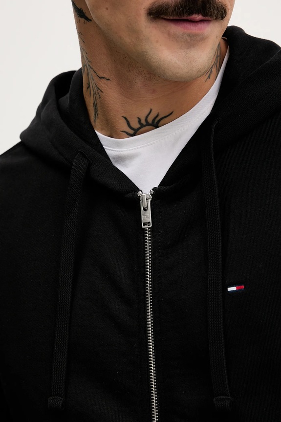 Bavlněná mikina Tommy Jeans černá DM0DM21814