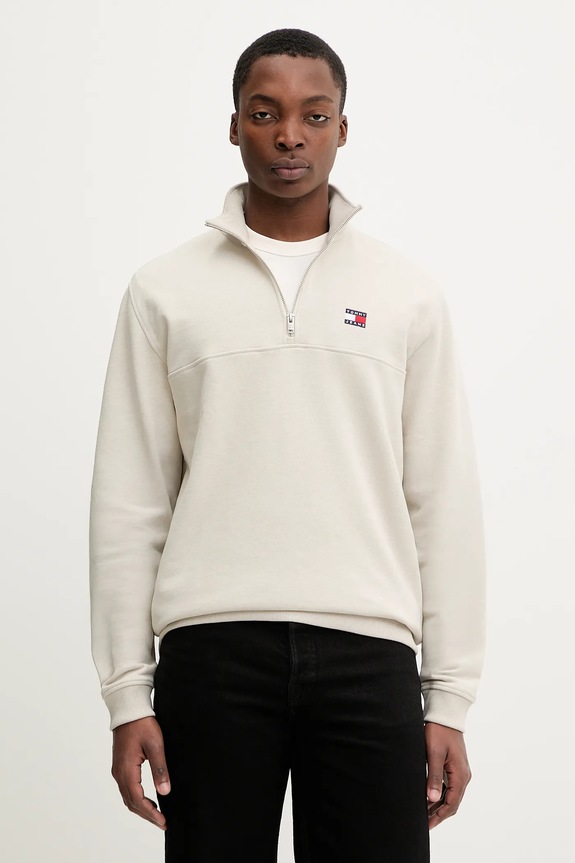 Tommy Jeans bluză uni bej DM0DM22344