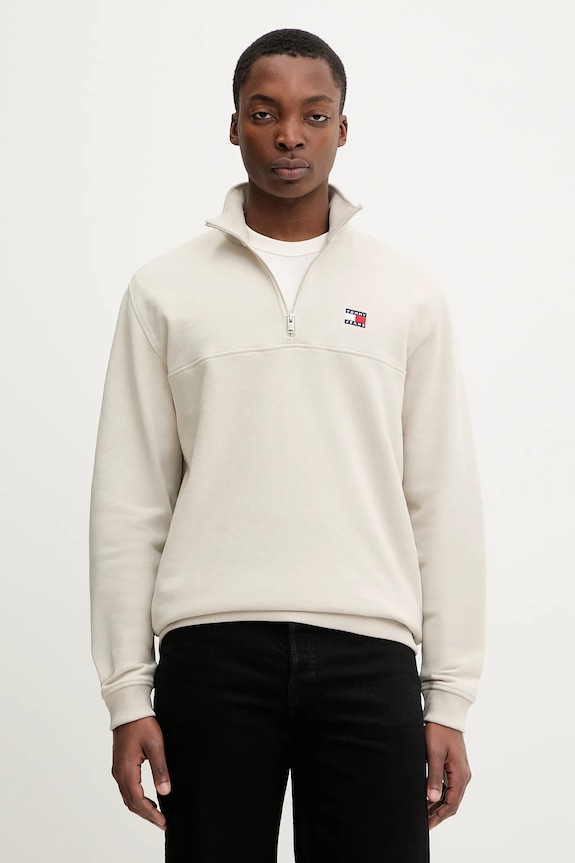 Tommy Jeans bluză uni bej DM0DM22344