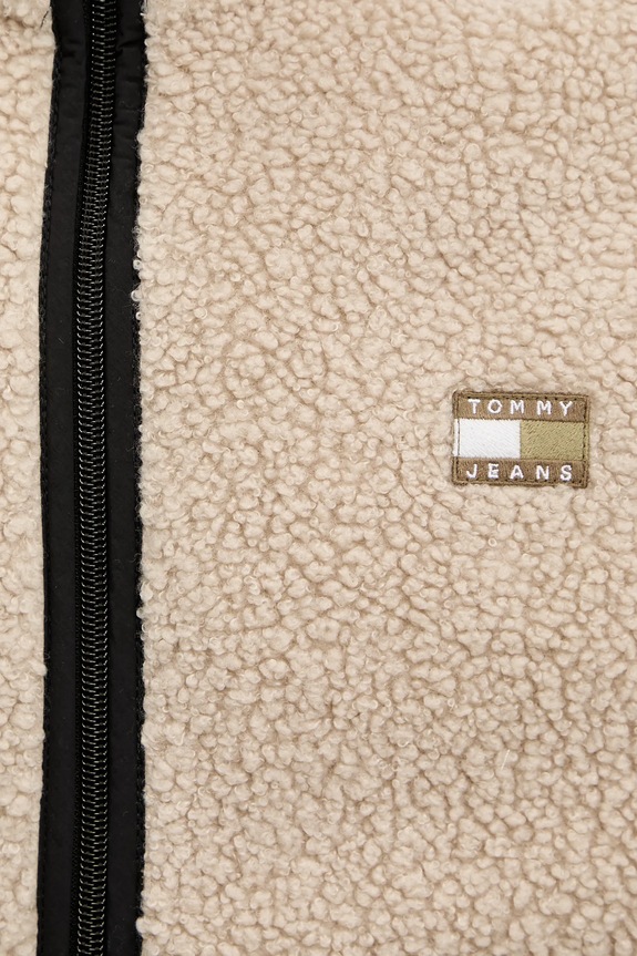 Fleecová mikina Tommy Jeans DM0DM22345 béžová