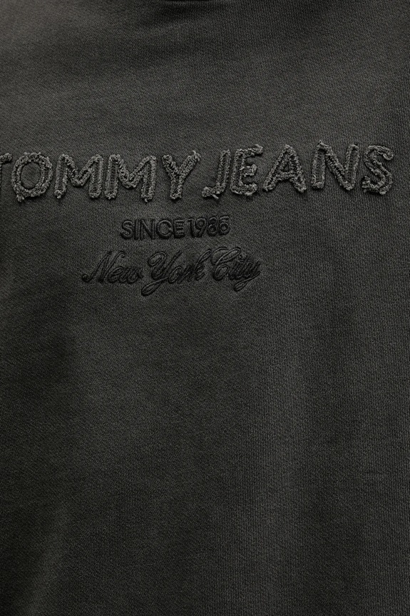Pamučna dukserica Tommy Jeans DM0DM22363 siva