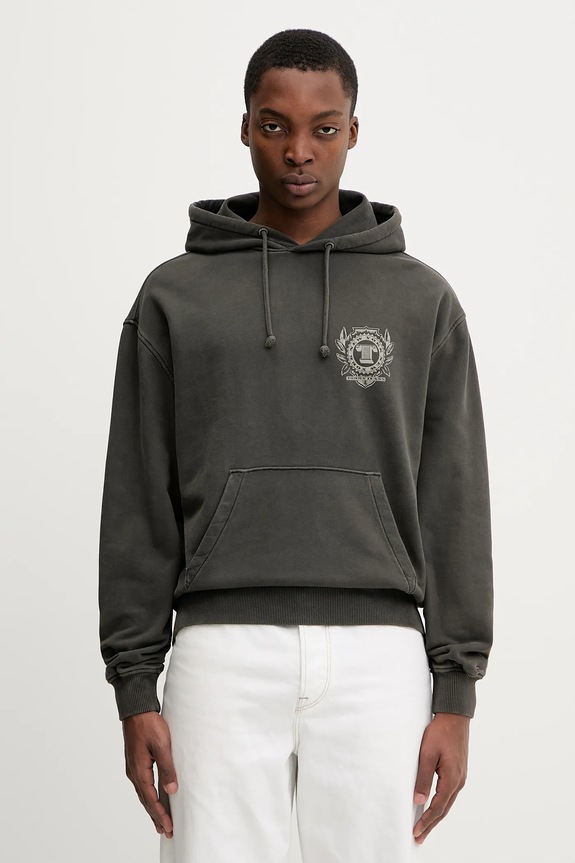 Oblečenie Bavlnená mikina Tommy Jeans DM0DM22367 sivá