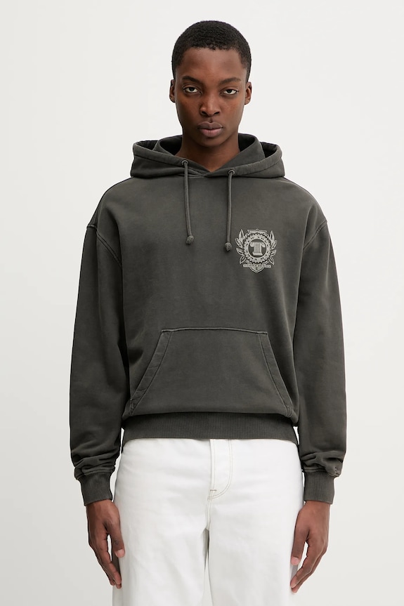 Oblečenie Bavlnená mikina Tommy Jeans DM0DM22367 sivá