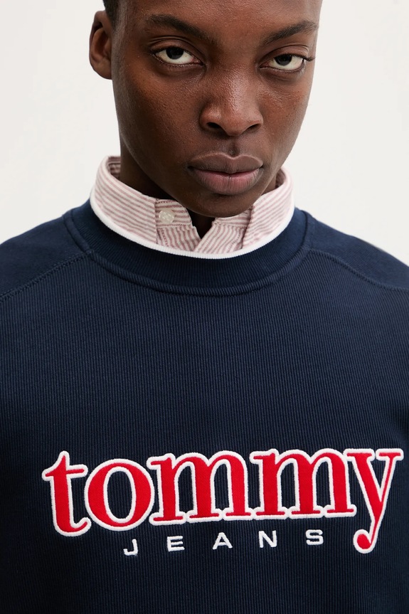 Mikina Tommy Jeans tmavomodrá DM0DM22373
