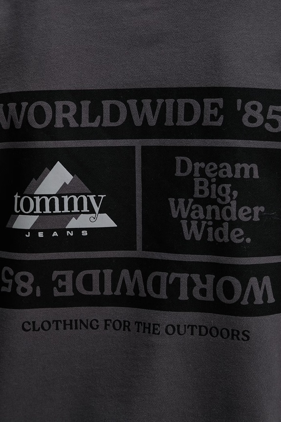 Tommy Jeans bluza bawełniana DM0DM22378 szary