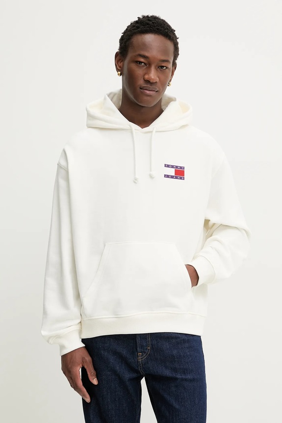 Oblečenie Bavlnená mikina Tommy Jeans DM0DM22379 béžová