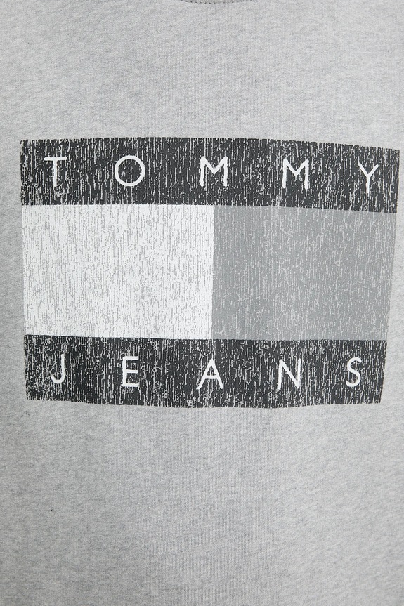 Pamučna dukserica Tommy Jeans DM0DM22384 siva