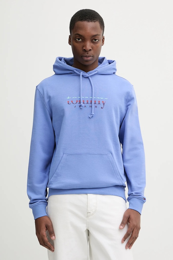 Tommy Jeans hanorac de bumbac uni violet DM0DM22642