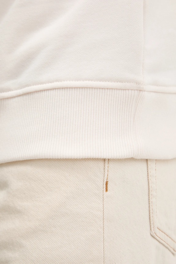 Tommy Jeans pamut melegítőfelső DM0DM22643 bézs