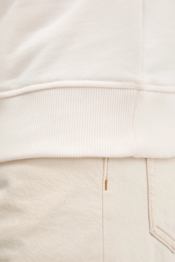 Tommy Jeans pamut melegítőfelső DM0DM22643 bézs