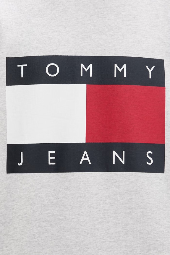 Tommy Jeans μπλούζα ανδρική βαμβακερή DM0DM22643 γκρί