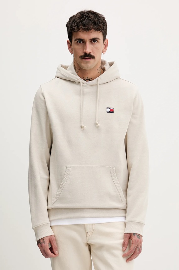 Mikina Tommy Jeans směs béžová DM0DM22666