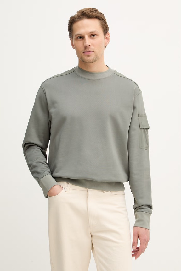 BOSS Orange bluza We_Functional pozostałe zielony 50554314