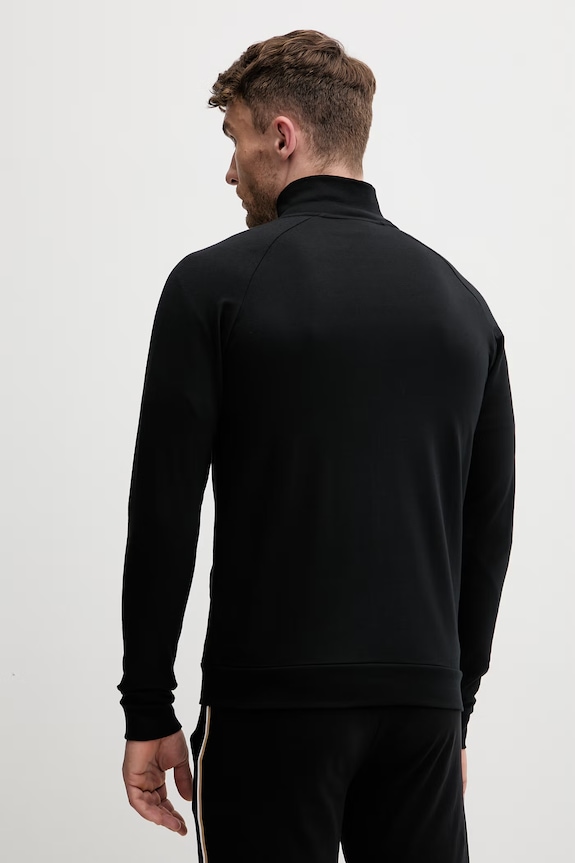 Odjeća BOSS dukserica na zakopčavanje za muškarce od pamuka Authentic Jacket Z 50554779 crna