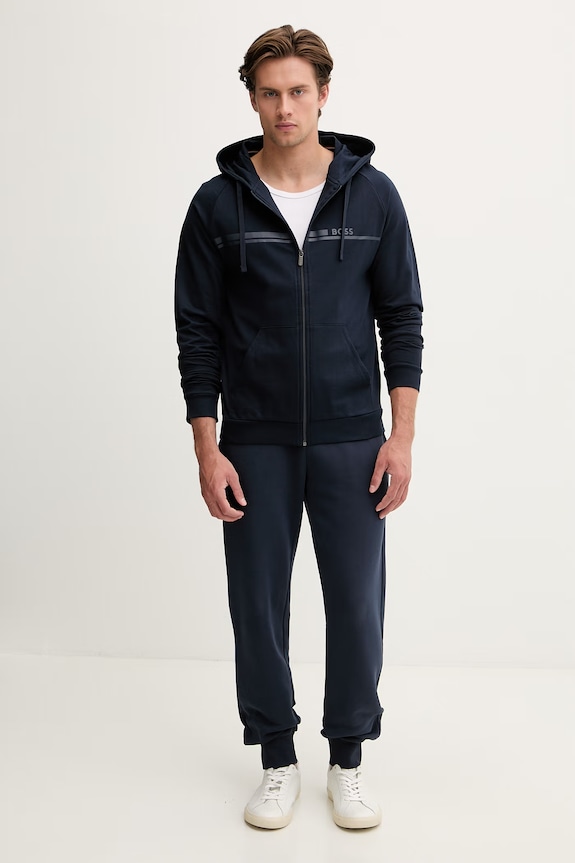 BOSS bluza lounge męska bawełniana Authentic Jacket H 50554785 granatowy SS26