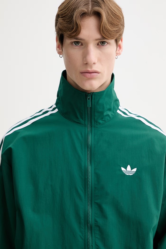 adidas Originals geacă Firebird verde KC8018