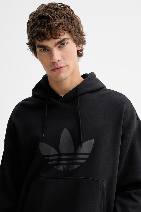 Βαμβακερή μπλούζα adidas Originals Adicolor μαύρο KE0872