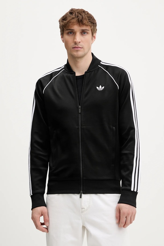 Mikina adidas Originals bez kapucne čierna KE3512