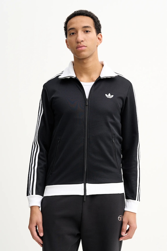 Mikina adidas Originals Beckenbauer bez kapucne čierna KE3527