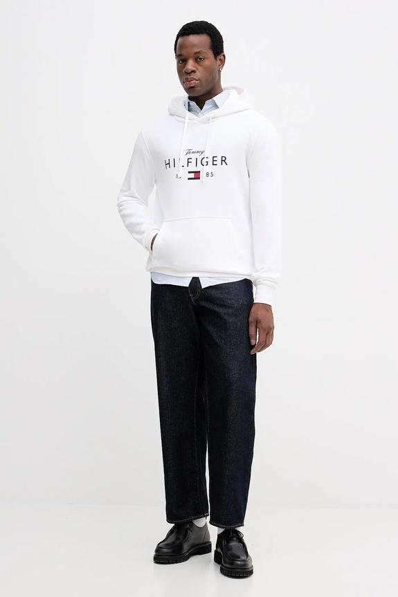 Mikina Tommy Hilfiger MW0MW41427 bílá SS26