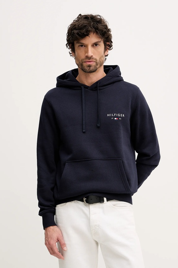 Tommy Hilfiger bluza z kapturem granatowy MW0MW41429