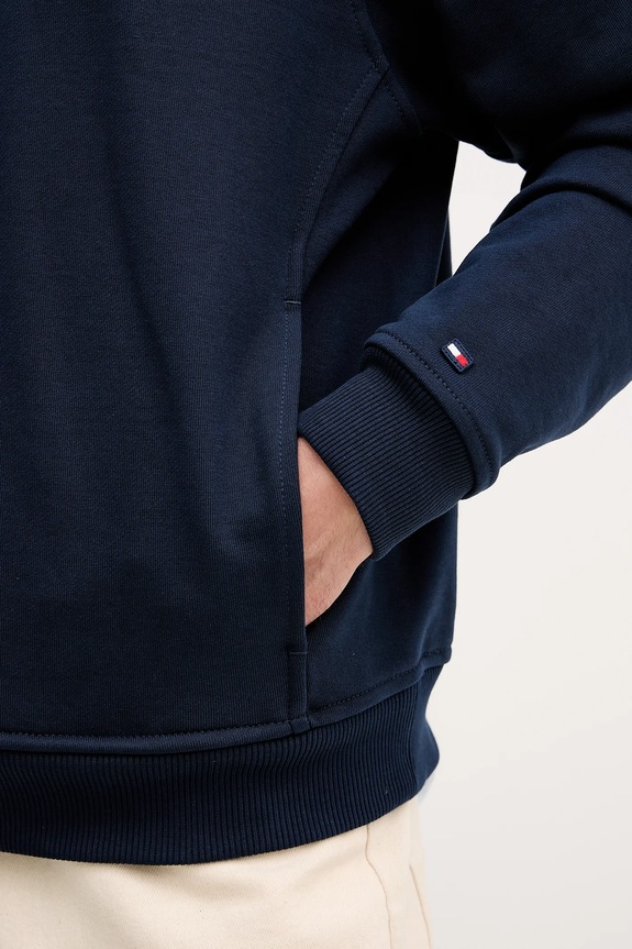Bavlnená mikina Tommy Hilfiger MW0MW41432 tmavomodrá