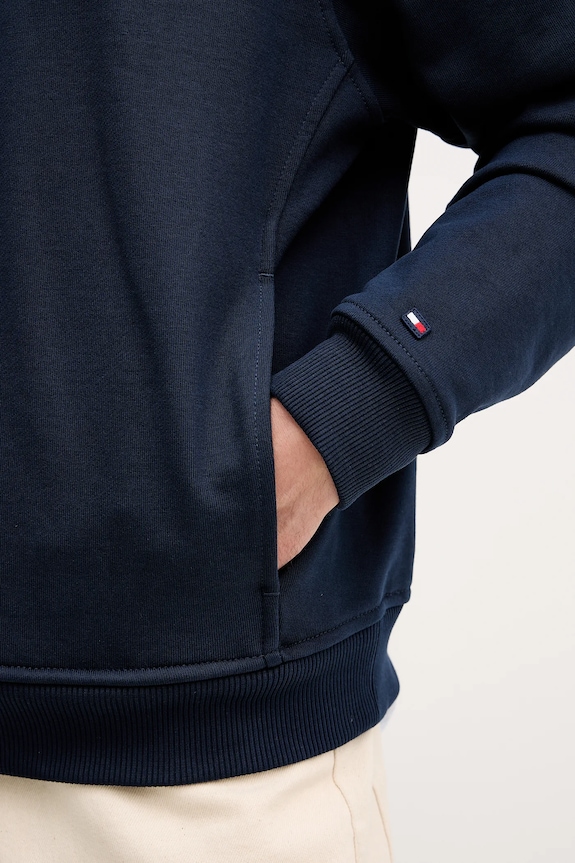 Bavlnená mikina Tommy Hilfiger MW0MW41432 tmavomodrá
