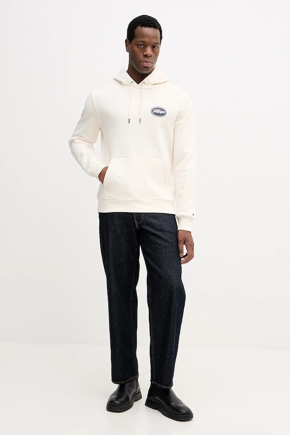 Tommy Hilfiger bluza bawełniana MW0MW41434 beżowy SS26