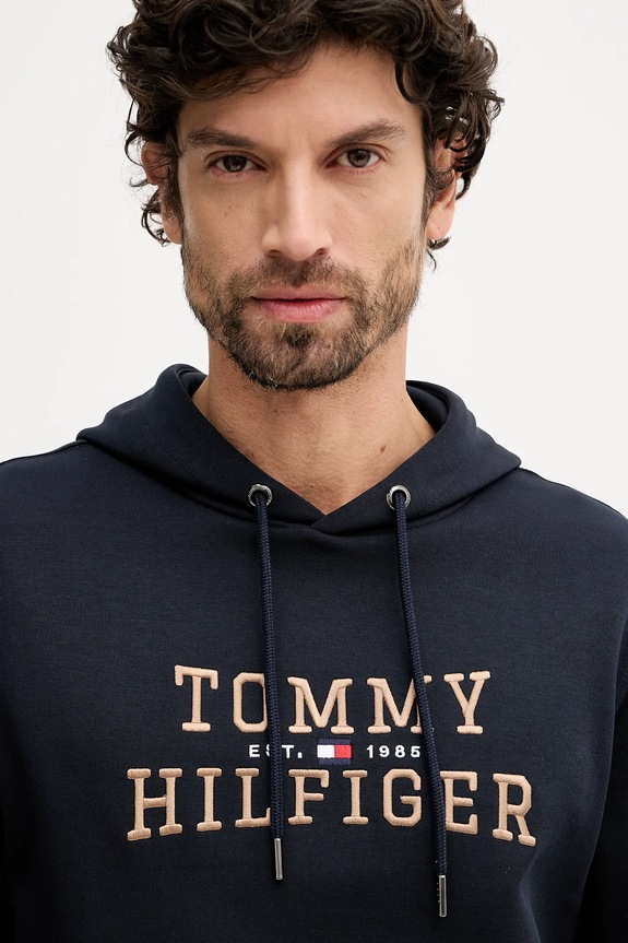 Mikina Tommy Hilfiger tmavomodrá MW0MW42528