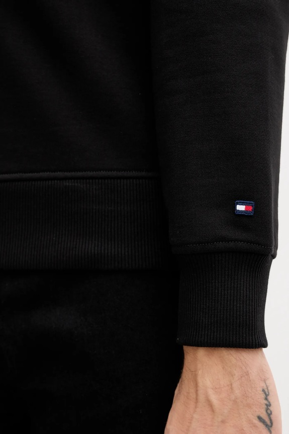 Bavlněná mikina Tommy Hilfiger MW0MW42536 černá