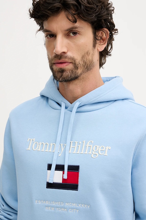 Mikina Tommy Hilfiger modrá MW0MW42735