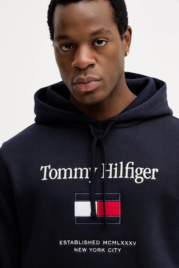 Μπλούζα Tommy Hilfiger σκούρο μπλε MW0MW42735