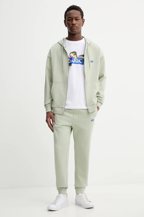 Hugo Blue hanorac de bumbac Nadarasi 50539895 verde SS26